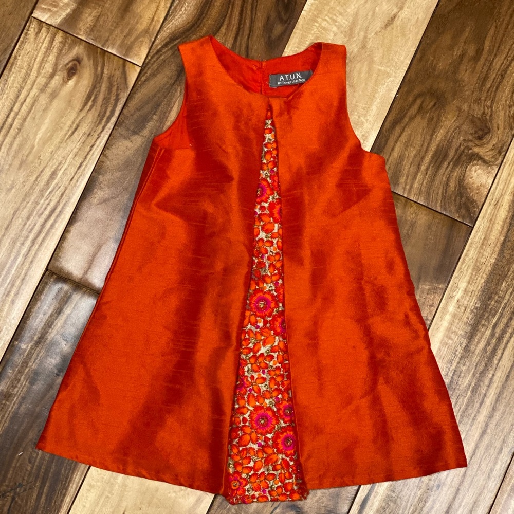 ATUN Orange & Pink Dress